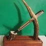 Handcrafted Deer Antler Desk Pen Display Stand Image 7