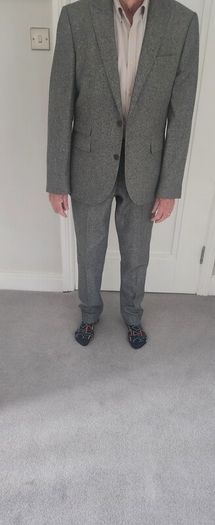 Next wool rich mens two piece suit only worn a couple of times. Jacket 44 slacks waist 34 length 33