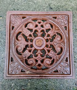 Vintage Cast Iron Parasol Base / Outdoor Umbrella Stand