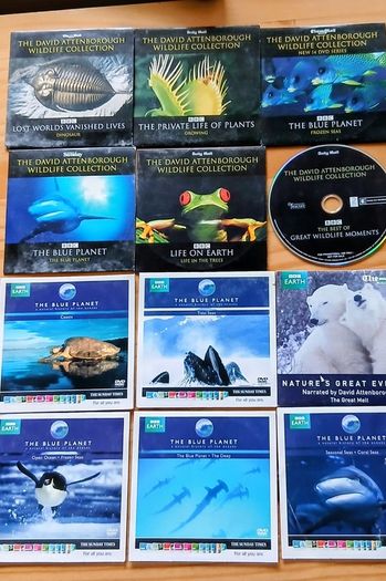 David Atteborough/Natural History dvds