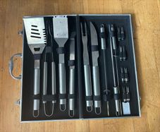 16 Piece Stainless Steel Grill Set, BBQ