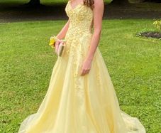 Yellow Debs Dress