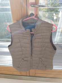 Mango Ladies Sleeveless Jacket Sz Large