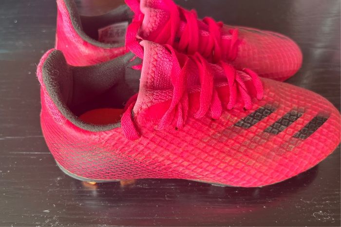Girls pink Football shoes adidas X GHOSTED.3 FG Sz UK 10.5 EUC