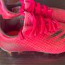 Girls pink Football shoes adidas X GHOSTED.3 FG Sz UK 10.5 EUC Image 3