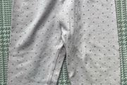 The Little White Company light pink polka dot leggings Sz 9-12 mths EUC