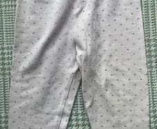 The Little White Company light pink polka dot leggings Sz 9-12 mths EUC