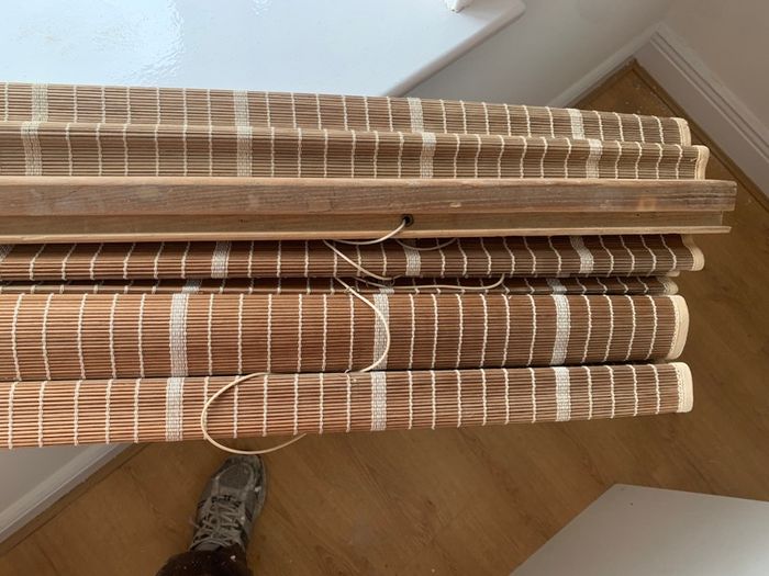 Roller blinds , bamboo