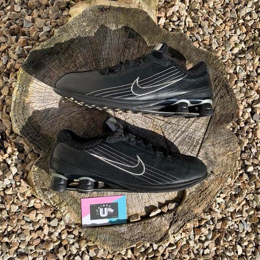 Vintage Black Leather Nike Shox