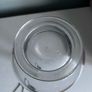 Reduced Hand blown vintage  glass decanter with  gin tag Image 6