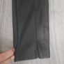 Zara black leather look trousers Image 2