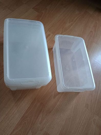 Plastic storage 10 boxes stackable