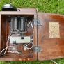 Antiques  Oak Telephone Box, Bell Set Image 8