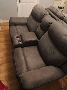 Luxury 2-Seater Electric Recliner Sofa with Console