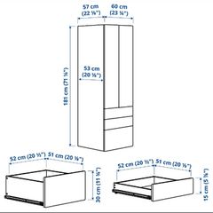 Ikea blue kids wardrobe