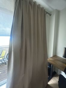 Beige Curtains 4 Pieces Also Blackout