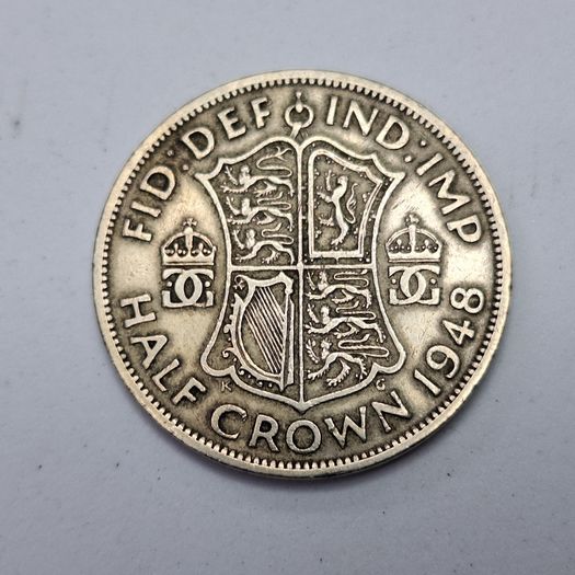 United Kingdom King George VI Half Crown 1948 Coin - British Pre-Decimal Currency