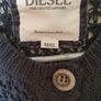 diesel wool blend cardigan size small navy pit to pit 19" Image 8