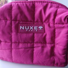 Small pink quilted make-up bag, Nuxe, new