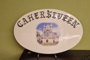 Hand crafted porcelain O Connell Memorial Church Cahersiveen Plaque made in Cahersiveen