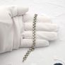Vintage Double Rolo Interlocking Rings 800 Silver Bracelet Image 9