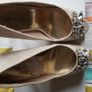 Gold special occasion heels (Roland Cartier) Image 2