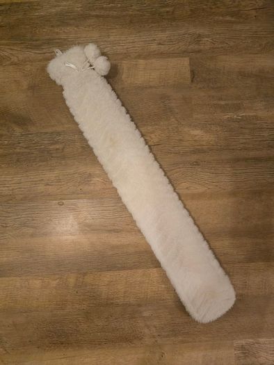 Long Hot Water Bottle With Removable & Washable Soft Plush Cover.