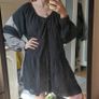 Unworn H&M Flowy Airy Summer Black Long Sleeves Dress Image 5