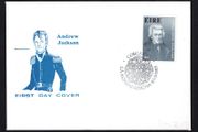 1983 Ireland Andrew Jackson Seventh U.S. President Commemorative Stamps Corkcoin Illustrated First Day Cover (FDC) with Corcaigh (Cork) pictorial cancel