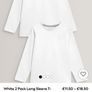 Next White Long Sleeve T-shirts Image 2