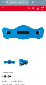 Aqua floatation belt