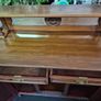 Antique Sideboard Base Walnut Dresser Base Image 4