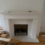 Cream Marble Fireplace Surround & Matching Hearth Image 3