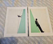 Two high quality art prints 21x30cm