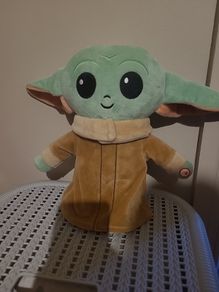 Baby Yoda with light up cheeks