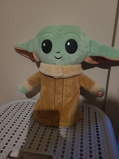 Baby Yoda with light up cheeks