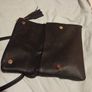Black mulberry fold over bag Image 5