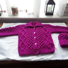 knitted child's cardigan