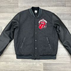 Amplified Rolling Stones Varsity Bomber Jacket Mens Large