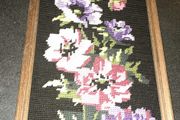 Handmade tapestry with flowers
