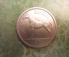 Ireland 1962 Half Crown. Free Post