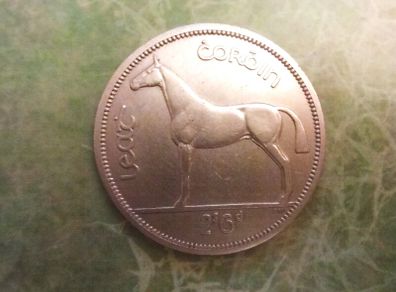 Ireland 1962 Half Crown. Free Post