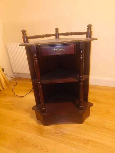 Mahogany corner unit