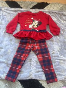 Minnie Mouse Xmas set 18-24mth