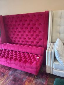 Headboard and bedroom bench