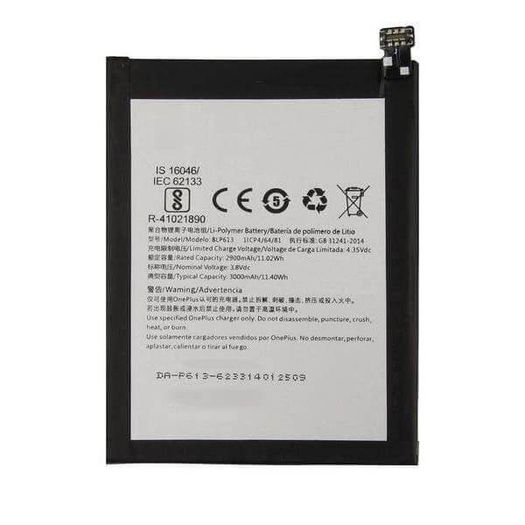 Replacement Battery For OnePlus 3 / 1+3 Battery Internal BLP613 3000mAh 3.8V New - FHTOP3B