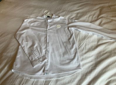 Boys Ted baker crisp white shirt mandarin collarless 10 11 12