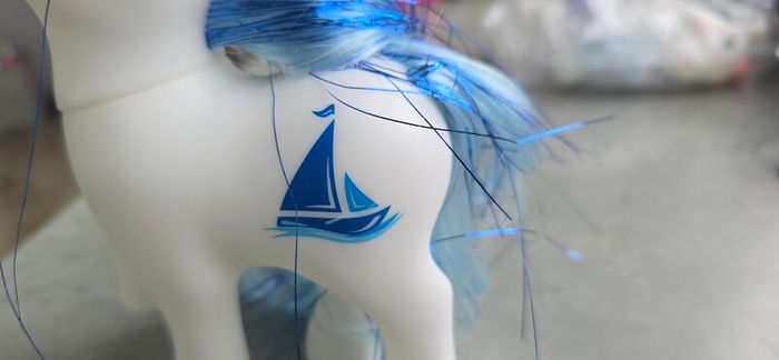 2019 HQG1C Marina Glow in the Dark Custom Ponies like MLP G1 My Little Pony