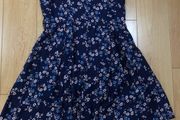 Navy Floral Dress