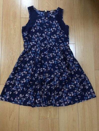 Navy Floral Dress